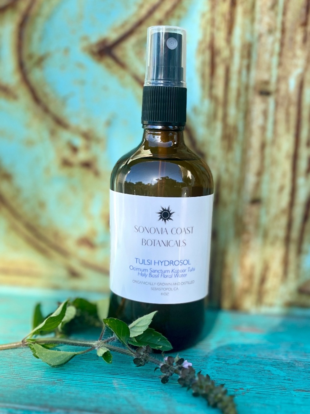 Tulsi Hydrosol | Holy Basil Floral Water | Ayurvedic Botanical Facial Mist